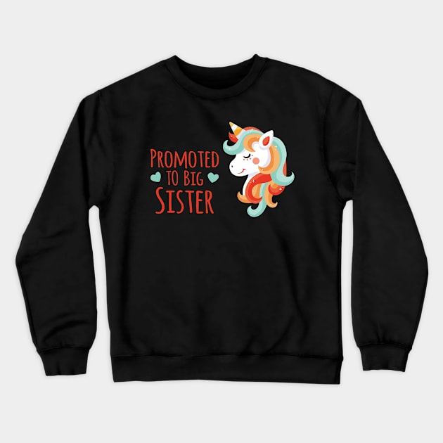 Youth Promoted to Big Sister Crewneck Sweatshirt by WildZeal